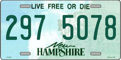 NH license plate 2975078