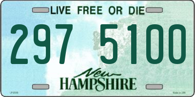 NH license plate 2975100