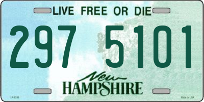 NH license plate 2975101