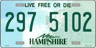 NH license plate 2975102