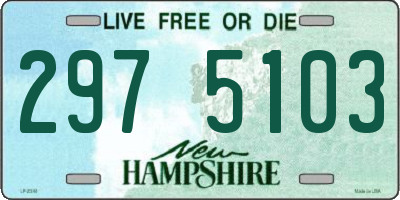 NH license plate 2975103