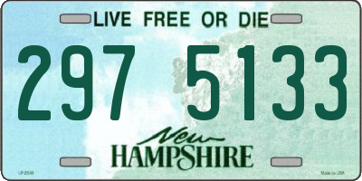 NH license plate 2975133