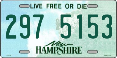 NH license plate 2975153