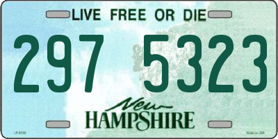 NH license plate 2975323