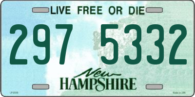 NH license plate 2975332