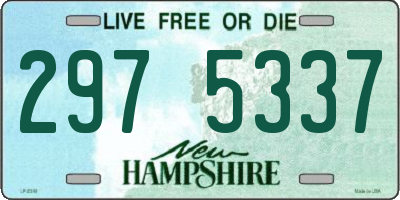 NH license plate 2975337