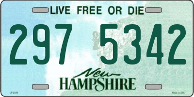 NH license plate 2975342