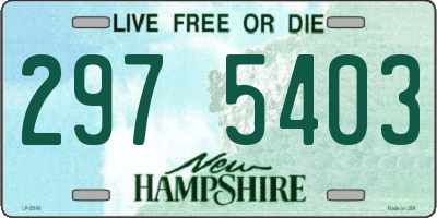 NH license plate 2975403