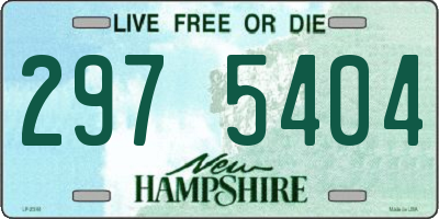 NH license plate 2975404