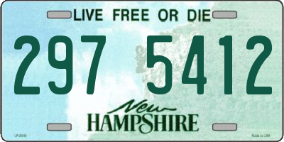 NH license plate 2975412