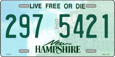 NH license plate 2975421