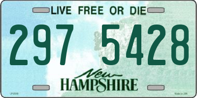 NH license plate 2975428