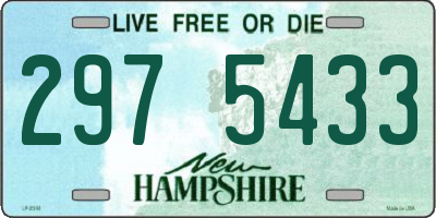 NH license plate 2975433