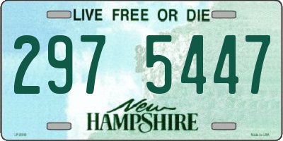 NH license plate 2975447
