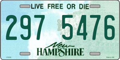 NH license plate 2975476