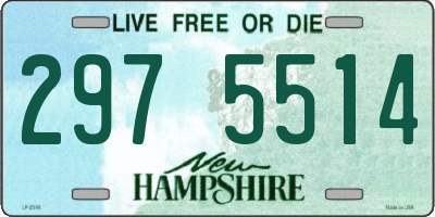NH license plate 2975514