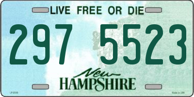 NH license plate 2975523