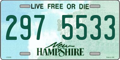 NH license plate 2975533