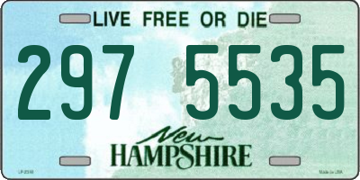 NH license plate 2975535