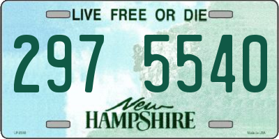 NH license plate 2975540