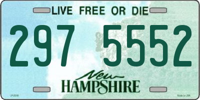 NH license plate 2975552