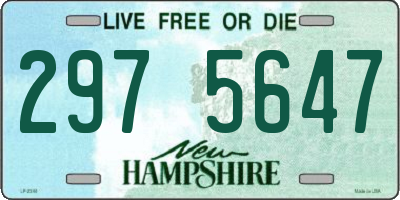NH license plate 2975647
