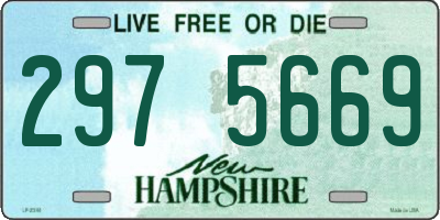 NH license plate 2975669