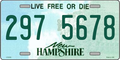 NH license plate 2975678