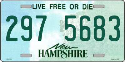 NH license plate 2975683