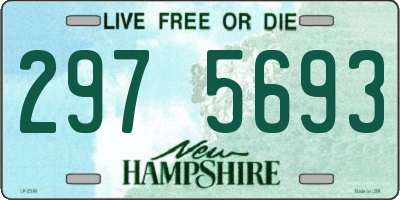 NH license plate 2975693