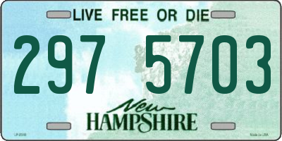 NH license plate 2975703