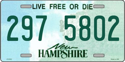 NH license plate 2975802