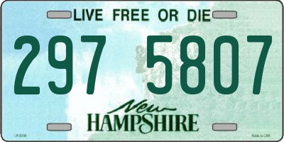 NH license plate 2975807