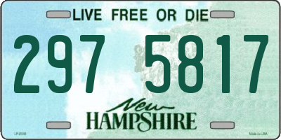 NH license plate 2975817