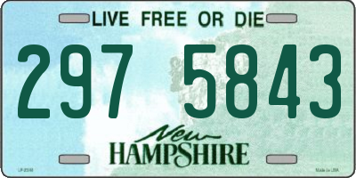 NH license plate 2975843
