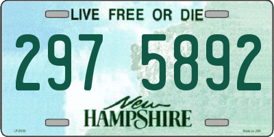 NH license plate 2975892