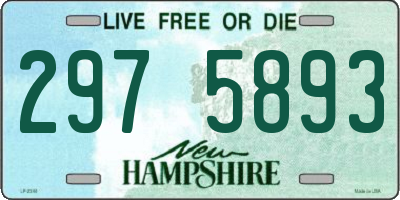 NH license plate 2975893
