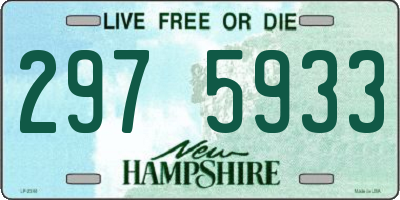 NH license plate 2975933
