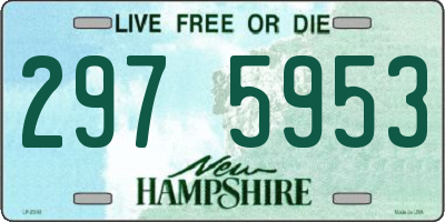 NH license plate 2975953