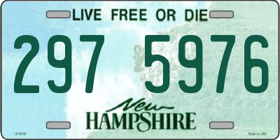 NH license plate 2975976