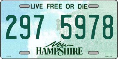 NH license plate 2975978