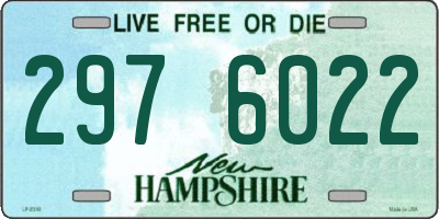 NH license plate 2976022