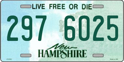 NH license plate 2976025