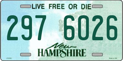 NH license plate 2976026