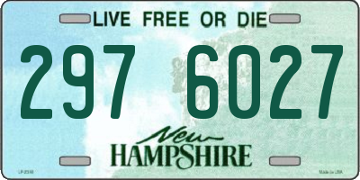 NH license plate 2976027