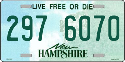 NH license plate 2976070