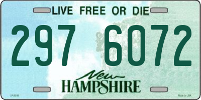 NH license plate 2976072