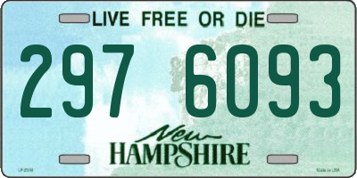 NH license plate 2976093