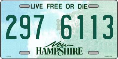 NH license plate 2976113