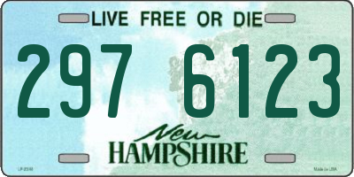 NH license plate 2976123